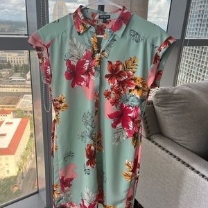 Express Shirt Dress with Belt Small